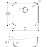 Мойка OMOIKIRI OMI 49-U-IN нерж.сталь/нержавеющая сталь 4993066